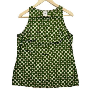 NWOT Cabi Snap Floral Sleeveless Blouse